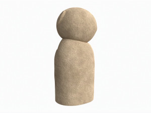 Japanese Jizo Figurine Modelo 3D