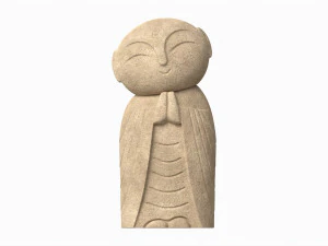 Japanese Jizo Figurine 3D Model