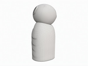 Japanese Jizo Figurine Modelo 3D