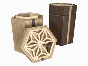 Japanese Kumiko Tea Box 3D मॉडल
