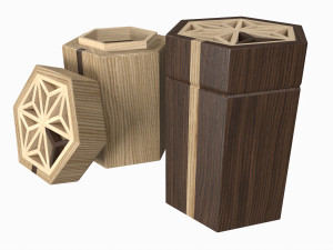 Japanese Kumiko Tea Box Modelo 3D