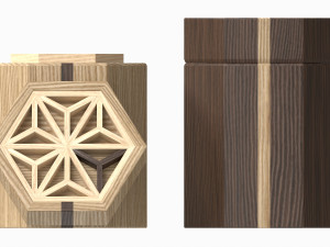 Japanese Kumiko Tea Box Modelo 3D