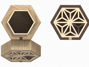 Japanese Kumiko Tea Box Modelo 3D
