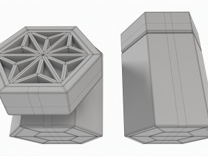 Japanese Kumiko Tea Box Modelo 3D