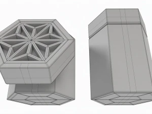 Japanese Kumiko Tea Box 3D Model