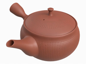 Japanese Kyusu Ceramic Teapot 01 3D मॉडल