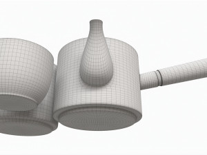 Japanese Kyusu Ceramic Teapot 02 Modelo 3D