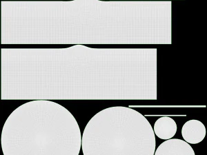 Jogo de ch&aacute; japon&ecirc;s Mino-yaki Modelo 3D