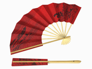 Japanese Ogi Fan for Dancing 3D Model