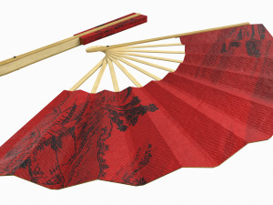 Japanese Ogi Fan for Dancing Modèle 3D