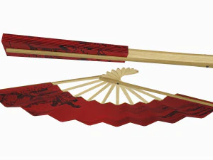 Japanese Ogi Fan for Dancing 3D Model
