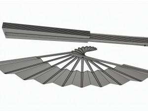 Japanese Ogi Fan for Dancing Modèle 3D