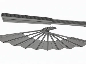 Japanese Ogi Fan for Dancing 3D Model