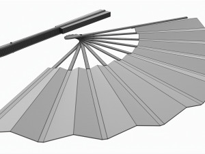 Japanese Ogi Fan for Dancing Modèle 3D