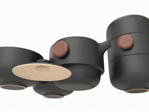 Japanese Travel Kungfu Tea Set 3D Model