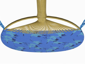 Japanese Uchiwa Hand Fan 01 Modelo 3D
