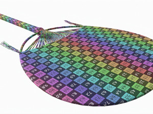 Japanese Uchiwa Hand Fan 01 Modelo 3D