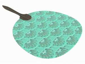 Japanese Uchiwa Hand Fan 02 3D Model