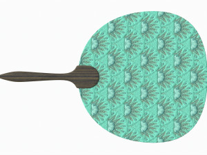 Japanese Uchiwa Hand Fan 02 Modelo 3D
