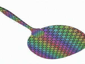 Japanese Uchiwa Hand Fan 02 Modelo 3D