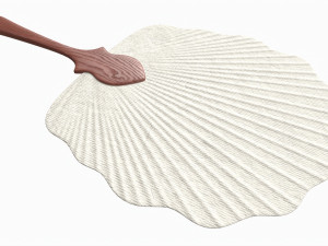 Japanese Hand Fan Uchiwa 03 3D Model