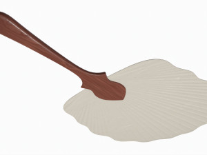 Japanese Hand Fan Uchiwa 03 3D Model