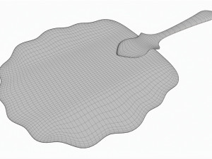 Japanese Hand Fan Uchiwa 03 3D Model