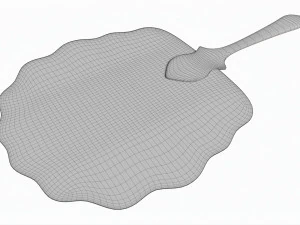 Japanese Hand Fan Uchiwa 03 3D Model
