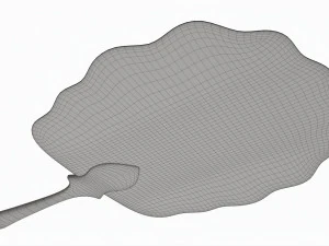 Japanese Hand Fan Uchiwa 03 3D Model