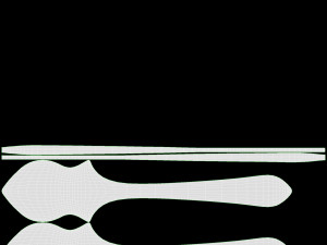 Japanese Hand Fan Uchiwa 03 3D Model