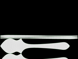 Japanese Hand Fan Uchiwa 03 3D Model