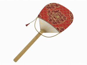 Japanese Uchiwa Hand Fan 04 Modelo 3D