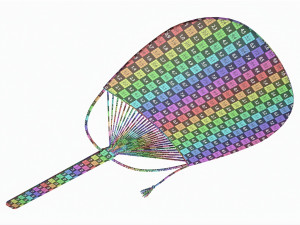 Japanese Uchiwa Hand Fan 04 3D Model