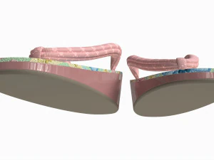Sand&aacute;lias Zori Japonesas 01 Modelo 3D