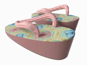 Sand&aacute;lias Zori Japonesas 01 Modelo 3D