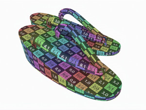 Japanese Zori Sandals 01 Modello 3D