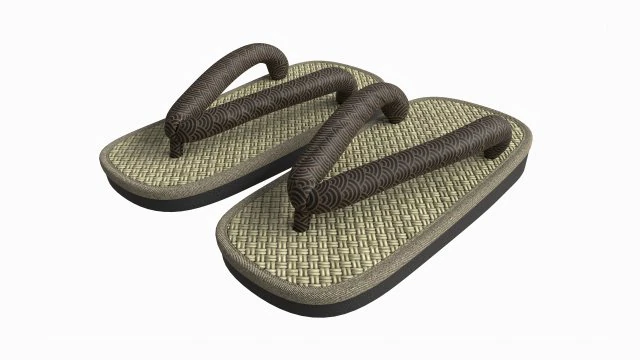 Sandali giapponesi Zori 02 Modello 3D .c4d .max .obj .3ds .fbx .stl .blend 