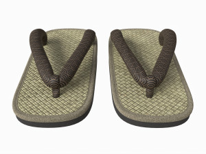 Japanese Zori Sandals 02 3D Модель