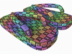 Japanese Zori Sandals 02 3D Модель