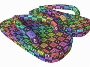 Sandali giapponesi Zori 02 Modello 3D