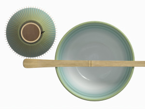 Matcha Tea Set Bowl Whisk Spoon Model 3D