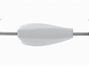 Metal Towel Rail with folded Towel 01 3D Model