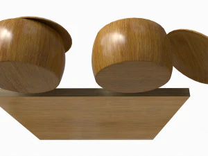 Strategy Board Go-Ban Game 01 3D Model
