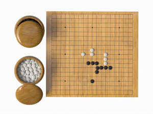 Strategy Board Go-Ban Game 01 3D Model
