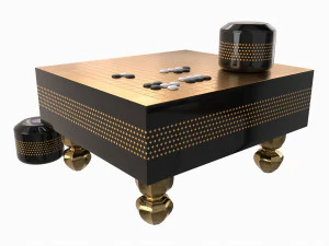 Strategy Board Go-Ban Game 02 3D Model