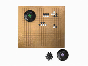 Strategy Board Go-Ban Game 02 3D Model