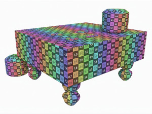 Strategy Board Go-Ban Game 02 3D Model