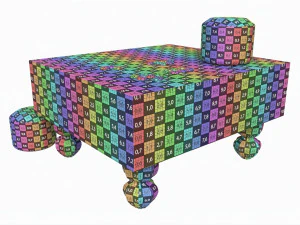 Strategy Board Go-Ban Game 02 3D Model
