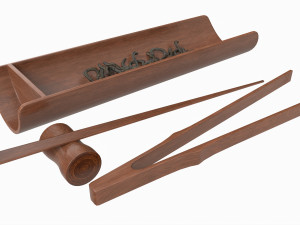 Tea Ceremony Tool Set 3D Модель