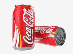 Beverage can 330ml Coca Cola 3D Модель